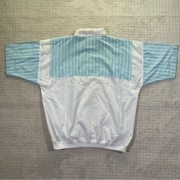 Vintage 80’s Members Only Men's Light Blue Pullover 1/2 Button Up Casual Shirt M - Picture 6 of 6